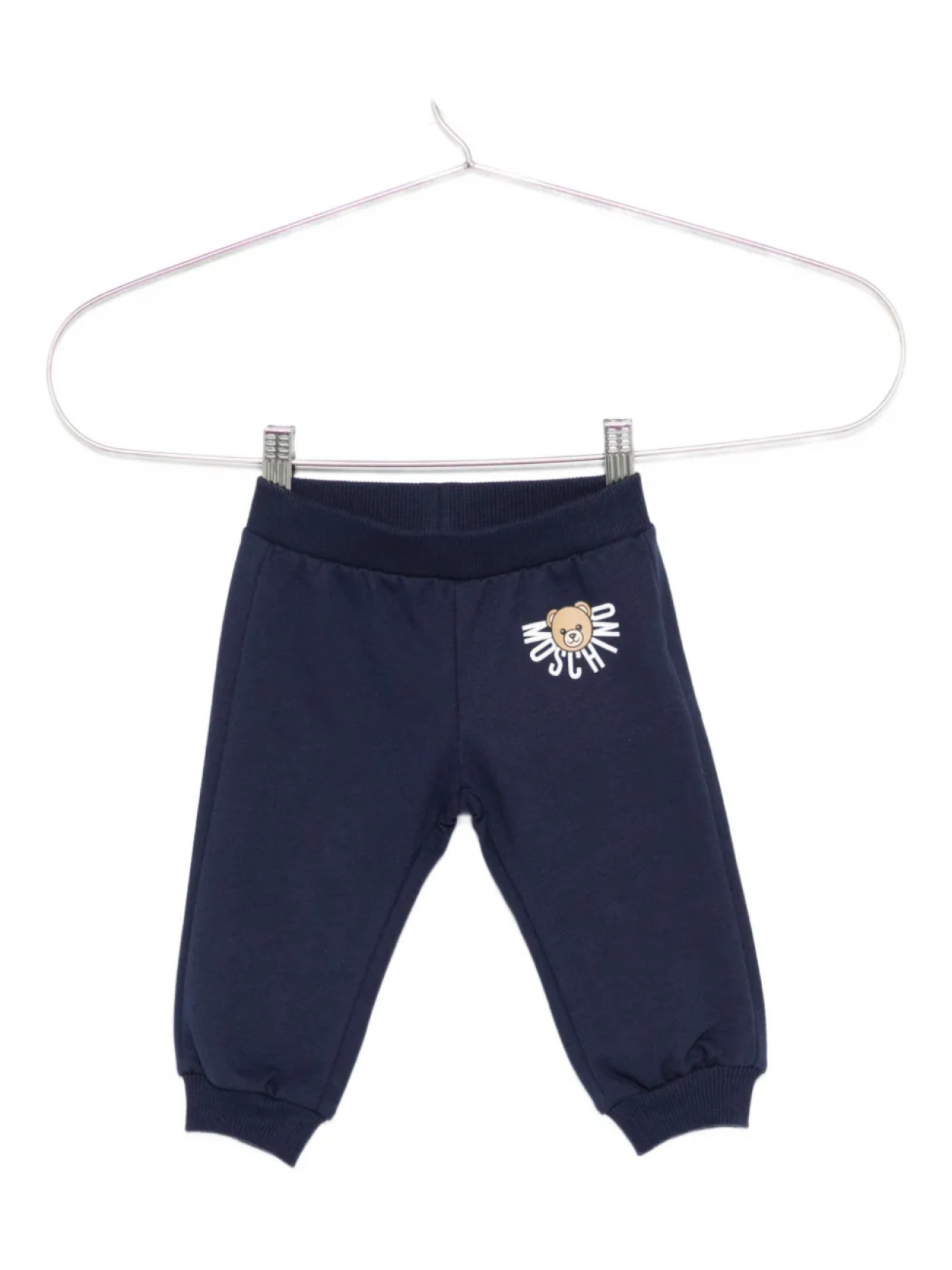 

Спортивные брюки Moschino Kids с логотипом медведя, синий