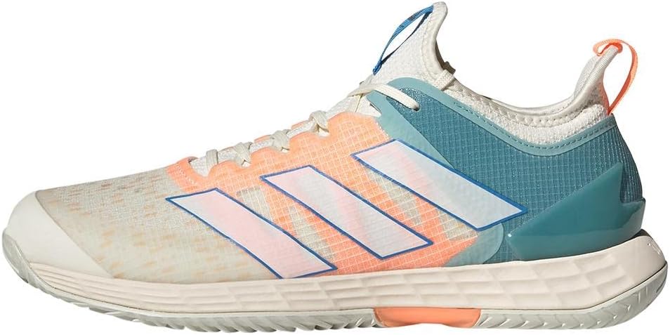 Мужские теннисные кроссовки adidas Adizero Ubersonic 4, белый/белый/оранжевый — фото 2