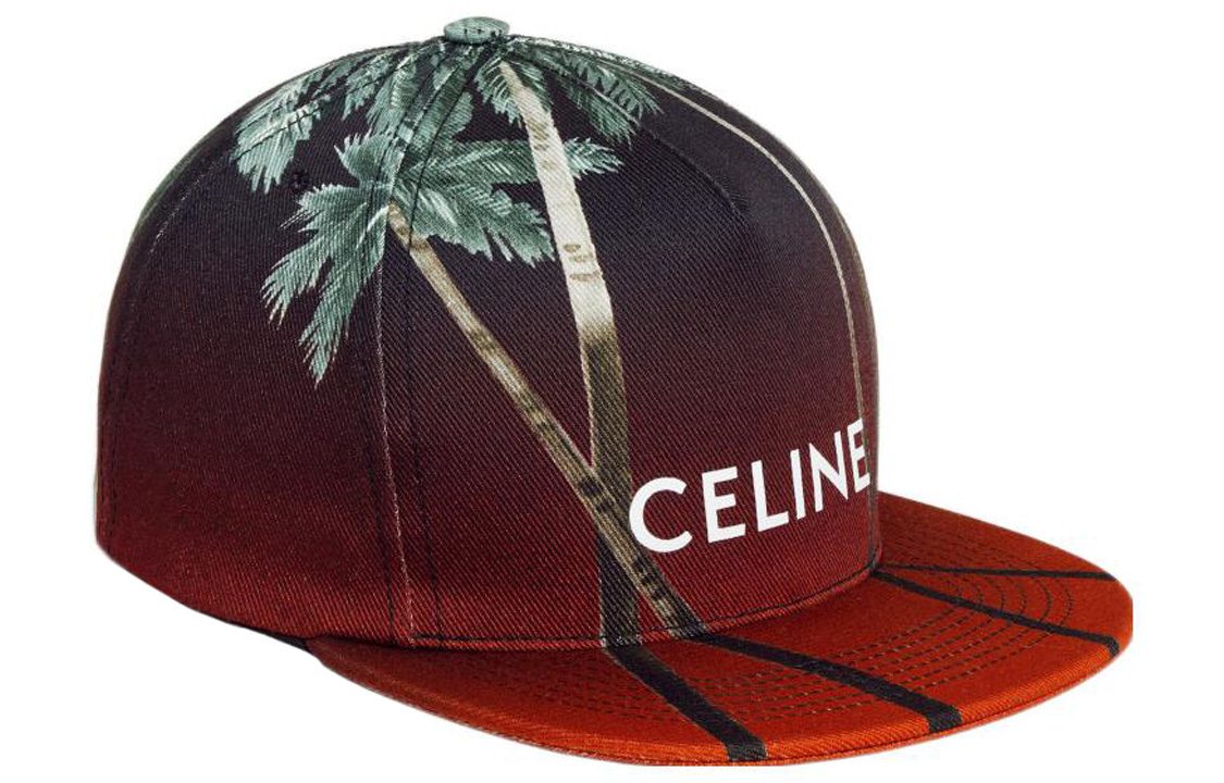 

CELINE Бейсболка унисекс красно-черная, Red/Black