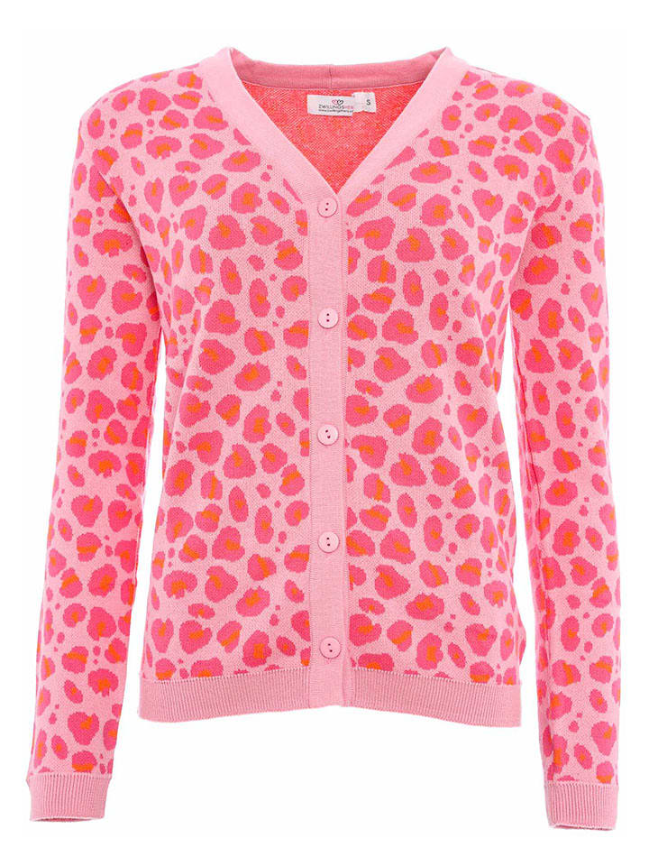 

Кардиган Вязаный леопард в розовом цвете Zwillingsherz