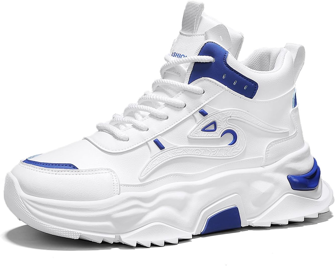 

Мужские модные кроссовки высокие для ходьбы, спортивные и повседневные кроссовки, массивные кроссовки для мужчин Spwagym, белый