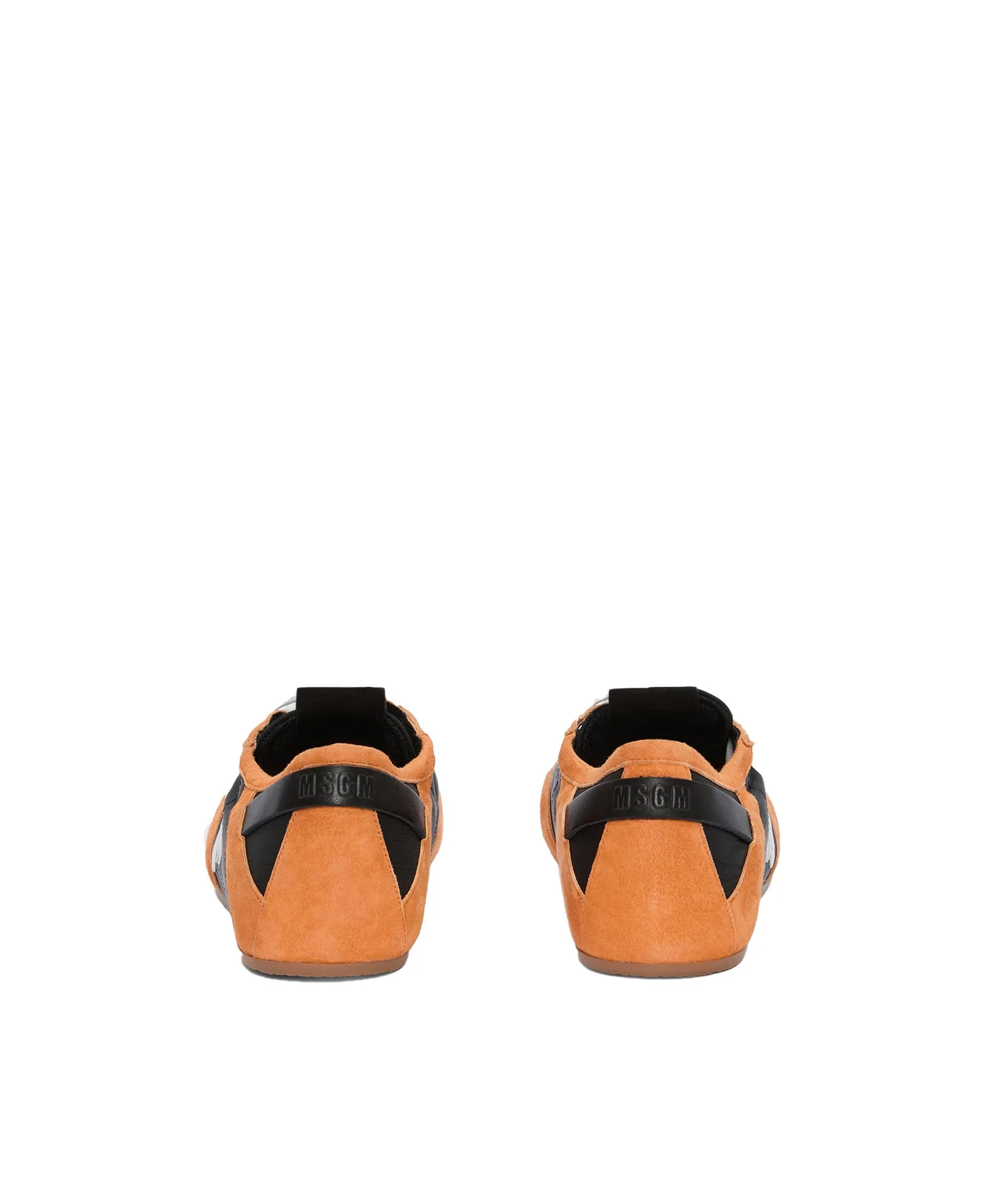 Мужские кроссовки MSGM Super Light из замши и нейлона оранжевые — фото 3