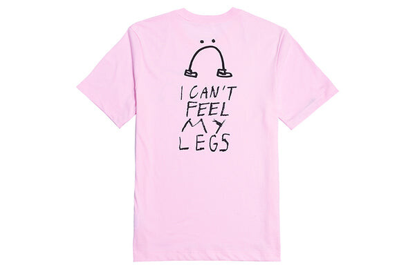 Футболка i can 't feel my legs solgan sports tee men pink/red Nike, красный — фото 2