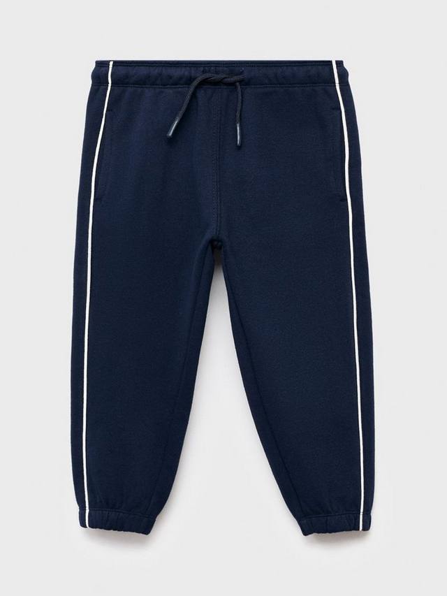 

Детские хлопковые джоггеры Planset со шнурком Mango, Navy