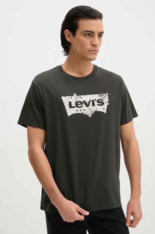 

Хлопковая футболка Levi'S, зеленый