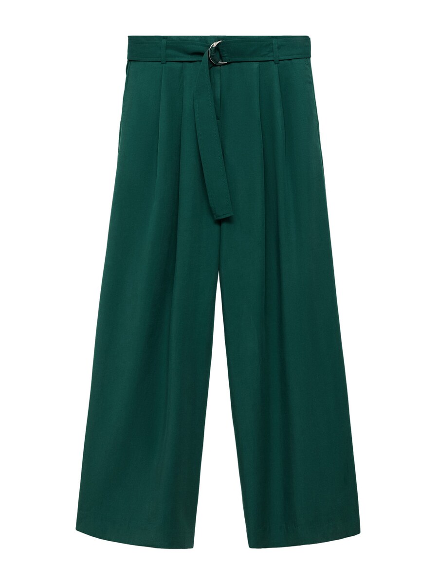 

Тканевые брюки MANGO Wide leg Pants Robbie, зеленый