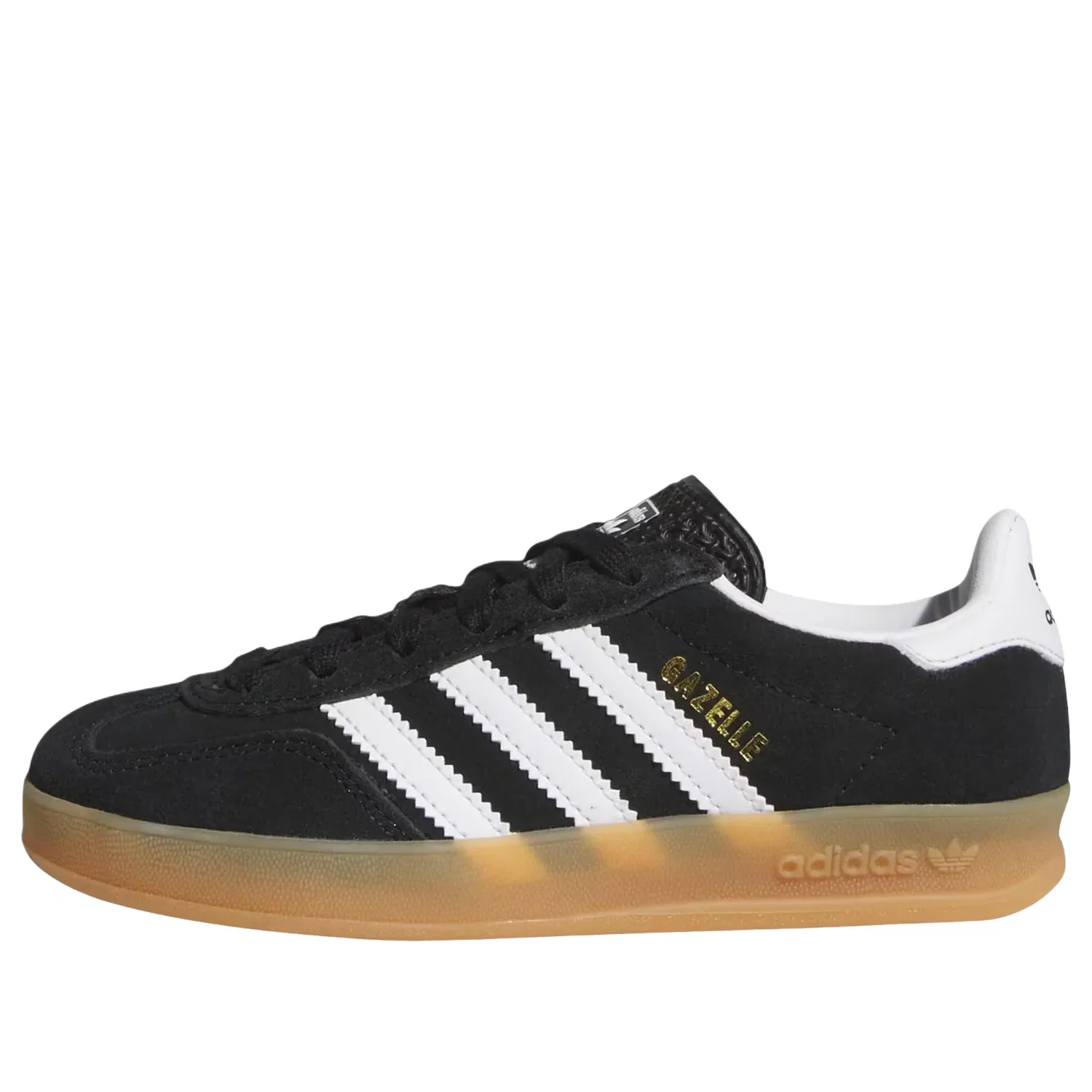 Кроссовки Adidas Gazelle Indoor 'Black White Gum' IH9135, черный