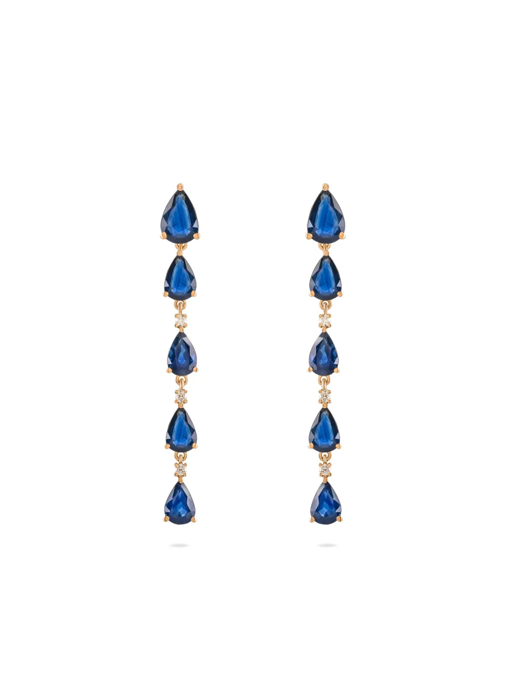 

Серьги Willow из розового золота с сапфирами ROSEKEY, золотой