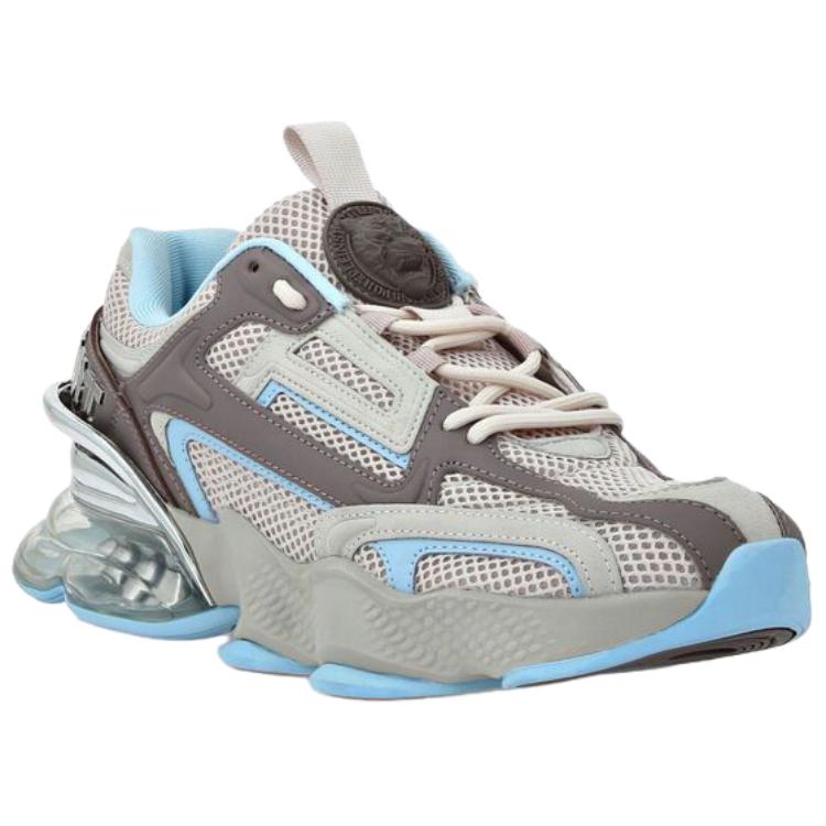PLEIN SPORT Кроссовки Runner PS Thunder Mi Cushioning Low top Casual Unisex Blue Gray — фото 4