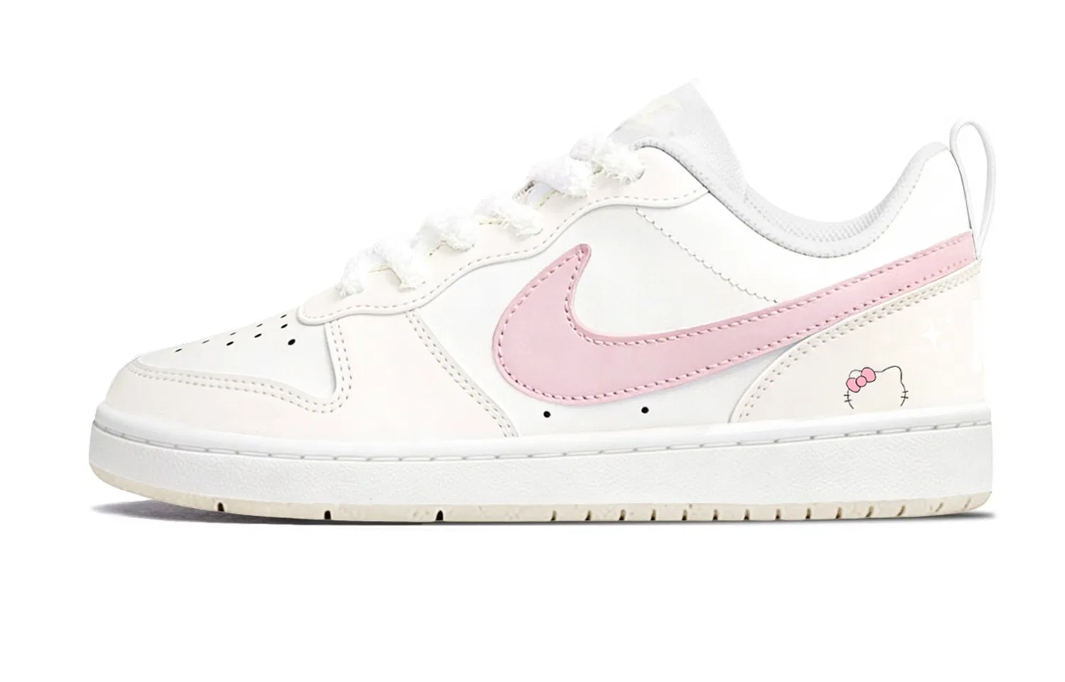 Кроссовки детские Nike Court Borough Biu Maris Sal Milk Candies кремово-розовые