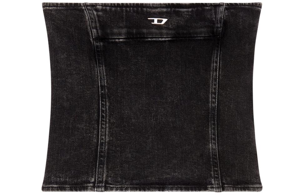 De Ville D Denim Strapless Top DIESEL, черный — фото 2