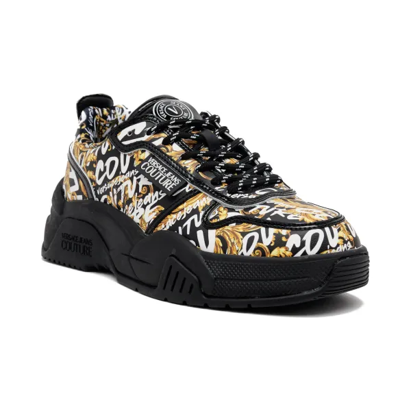 

Кожаные кроссовки Versace, желтый