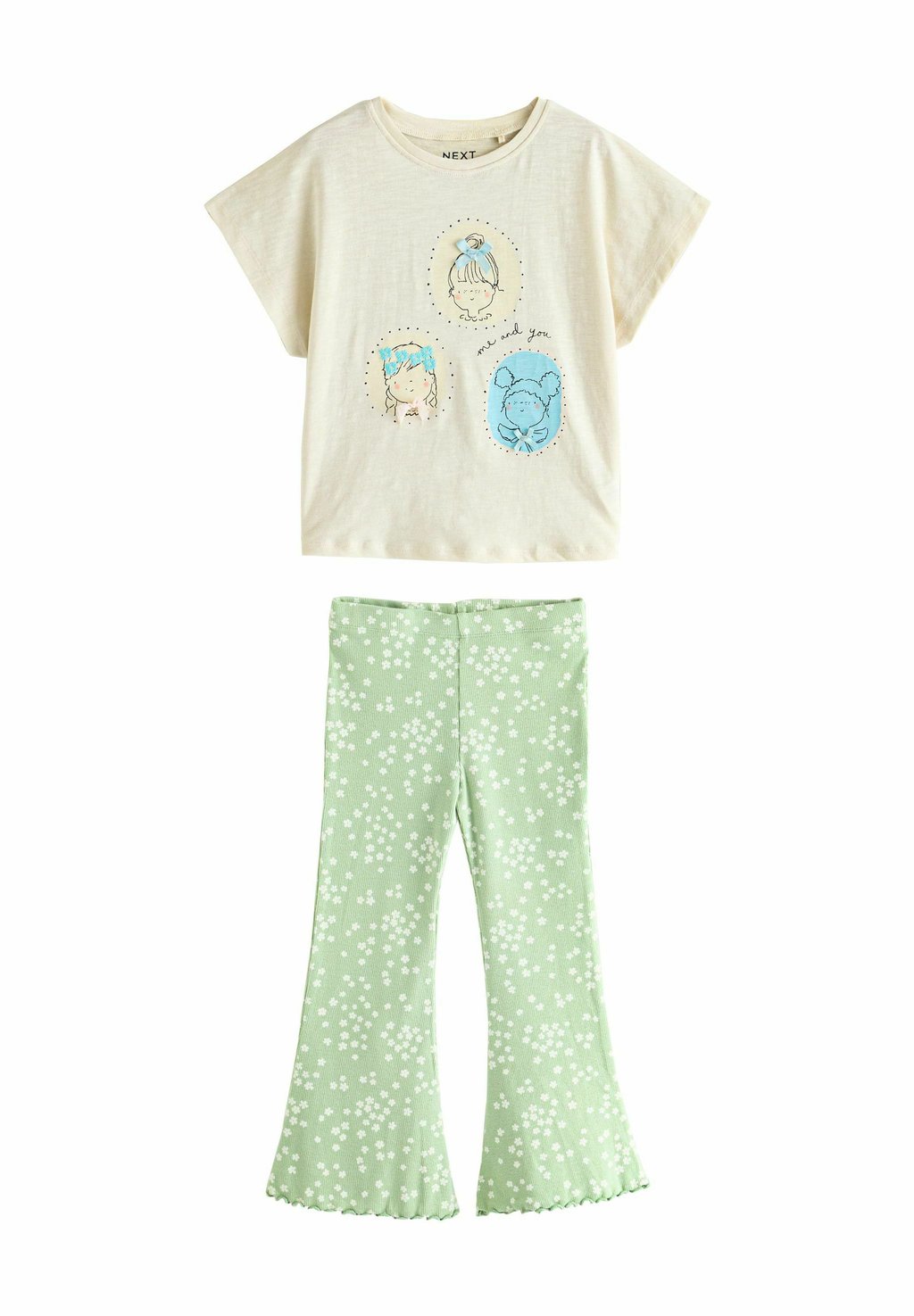

Футболка с принтом SHORT SLEEVE AND SET Next, белый