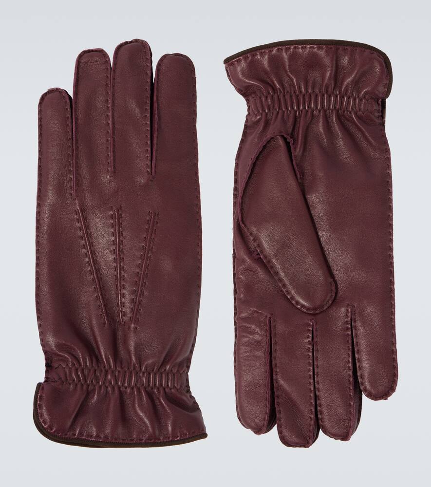 

Кожаные перчатки Brunello Cucinelli, Amaranto