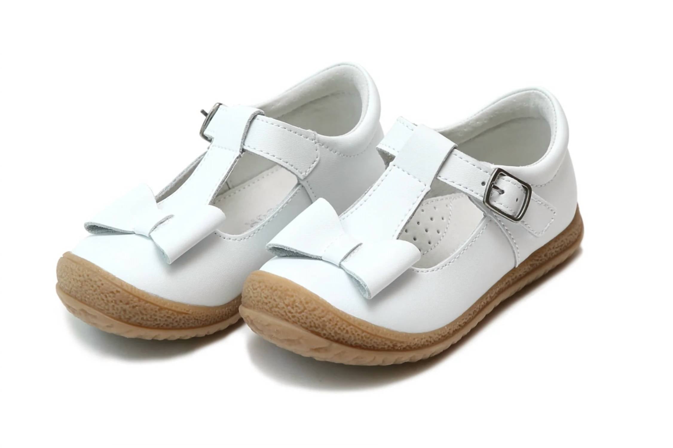 

Туфли Emma Bow T-Strap для девочек, белые L'Amour