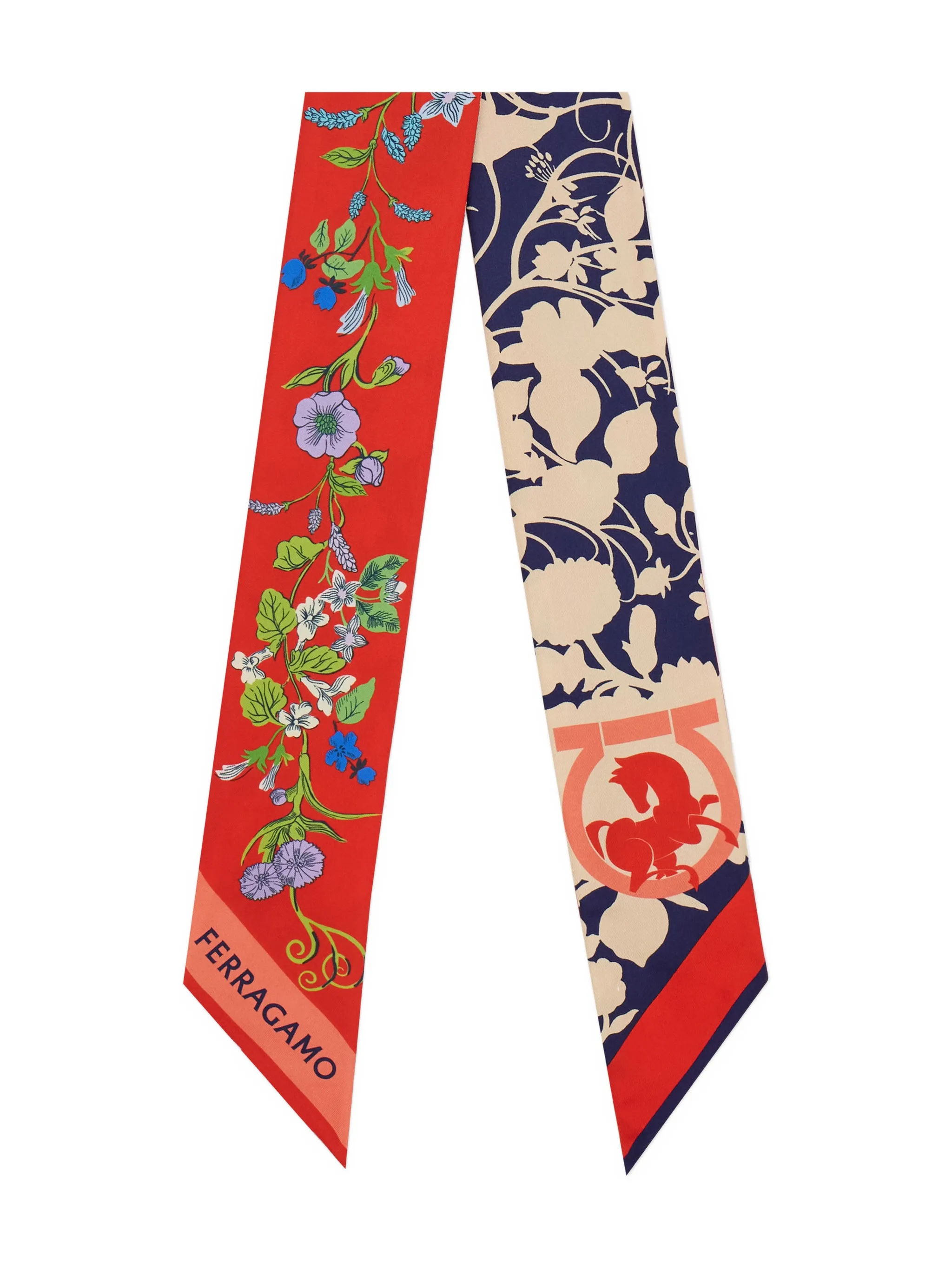 

Бандо с принтом "Пегас" Ferragamo, красный