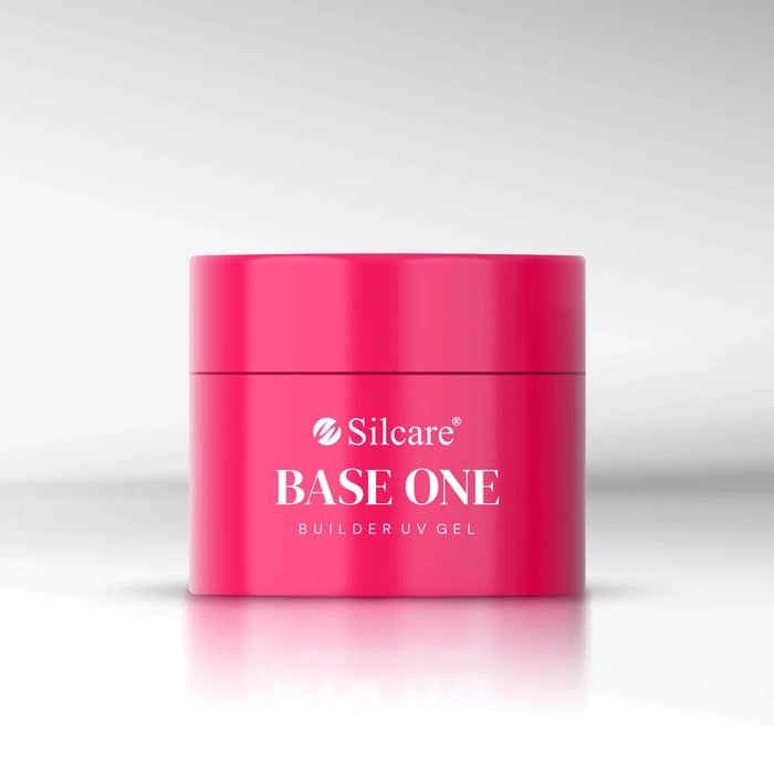 UV Base One Фиолетовый густой гель для наращивания ногтей 100 г Silcare — фото 3