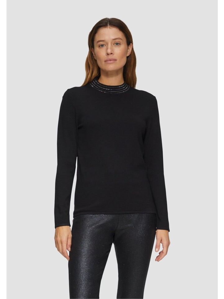 

Пуловер s.Oliver BLACK LABEL Strickpullover langarm, черный
