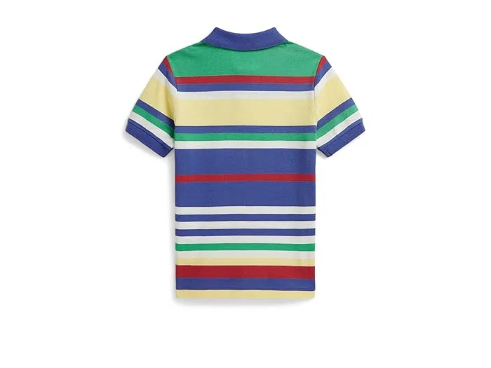 Футболка поло с полосками хлопок Polo Ralph Lauren Kids, Old Royal Multi — фото 2
