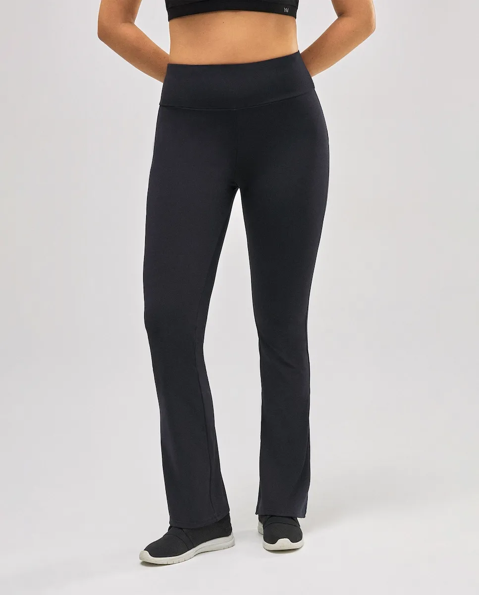 

Термолеггинсы спортивные с расклешенными штанинами и флисовой подкладкой Ysabel Mora, черный