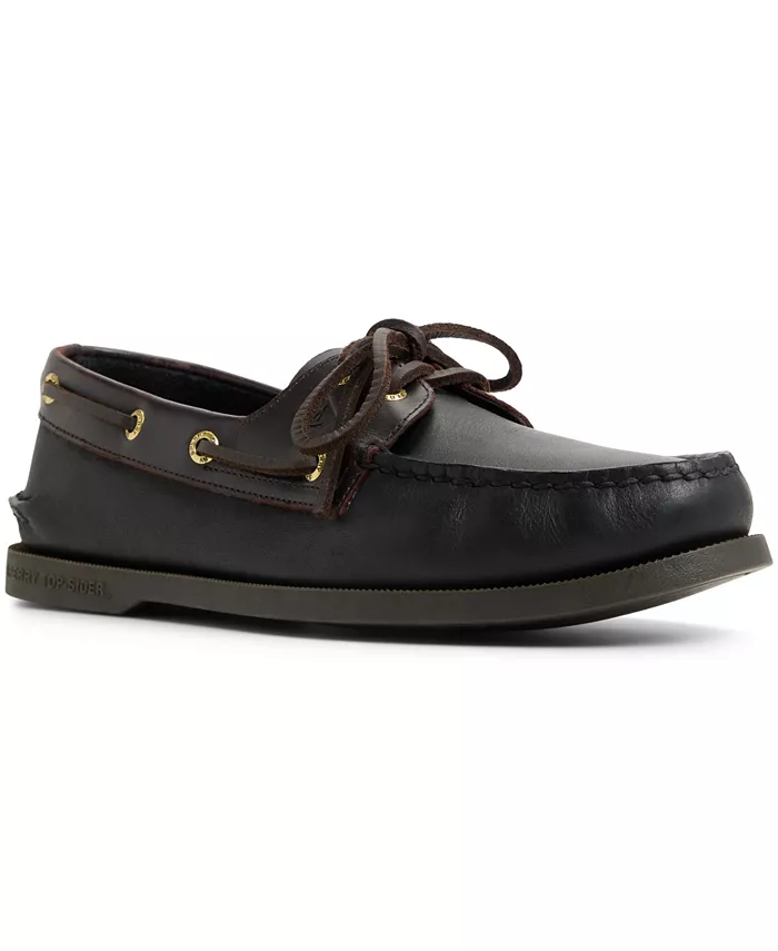 

Мужские классические оригинальные лодочные туфли с 2 отверстиями Authentic Original 2-Eye Boat Shoe Sperry, черный