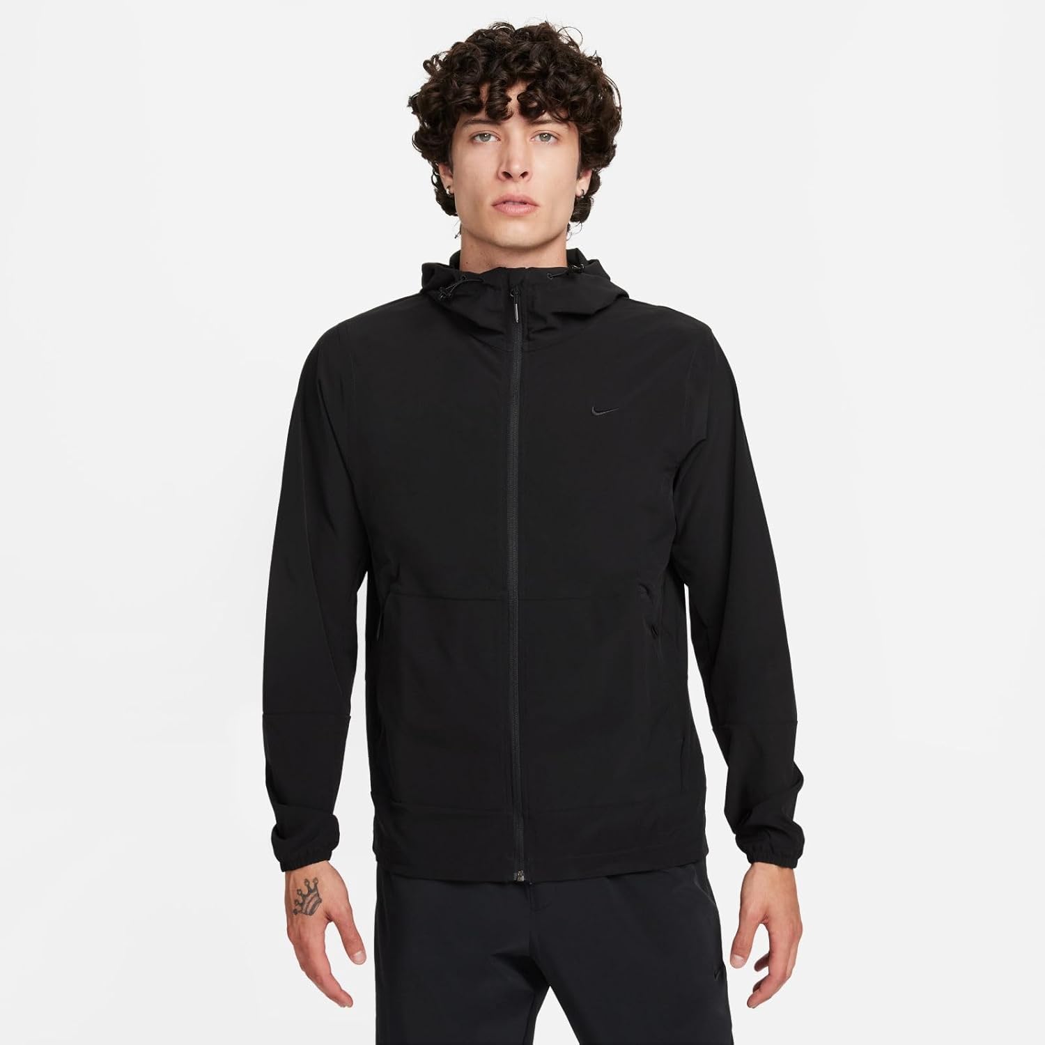 Куртка Nike Men Unlimited Repel с капюшоном и универсальной защитой, Black/Black/Black — фото 2