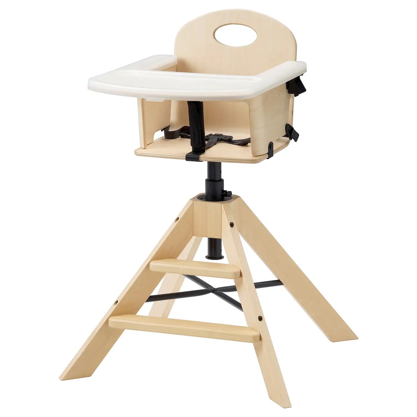

Детский стульчик с подносом GRÅVAL IKEA, цвет birch