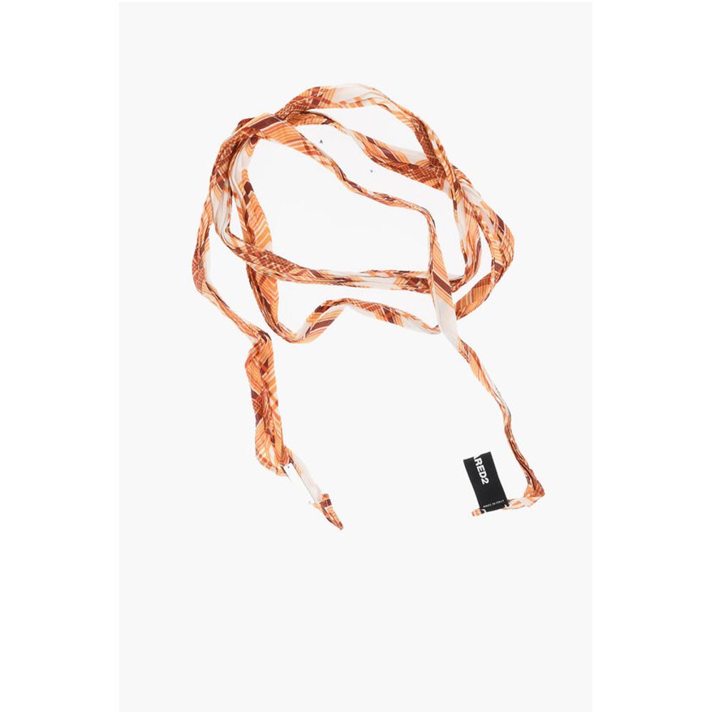 

Тонкий шелковый платок с узором Dsquared2, Orange