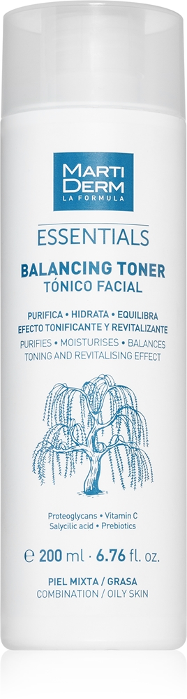 

Нормализующий тоник Essentials для балансировки выработки кожного сала Martiderm, 200 мл