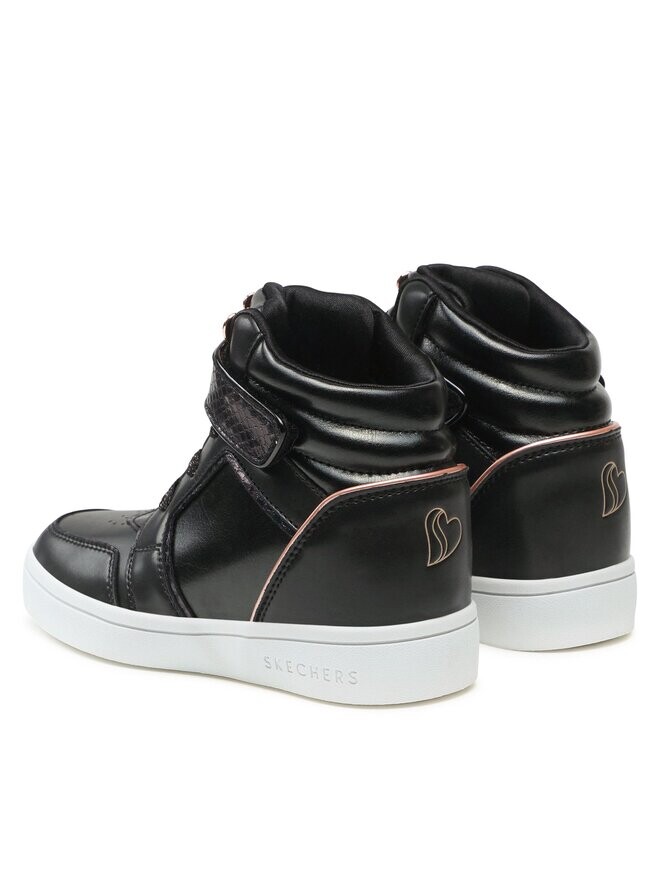 Кроссовки Hidden Star Hearts Shine Skechers, черный — фото 3