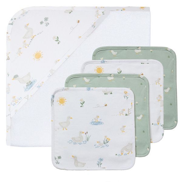 

Подарочный набор для ванны Tractor ride из 5 предметов Living Textiles Baby, Goosey Goosey