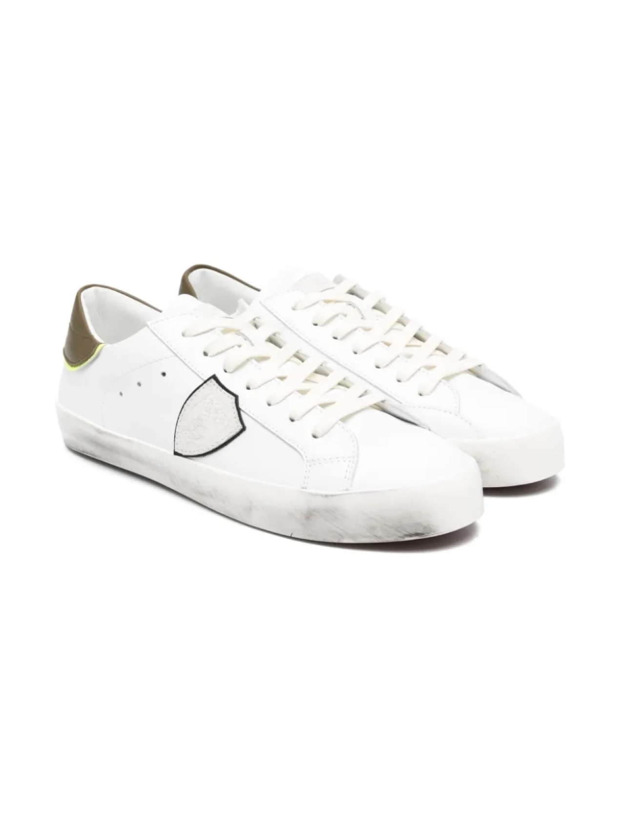 

Кроссовки с нашивкой-логотипом Philippe Model Kids, белый