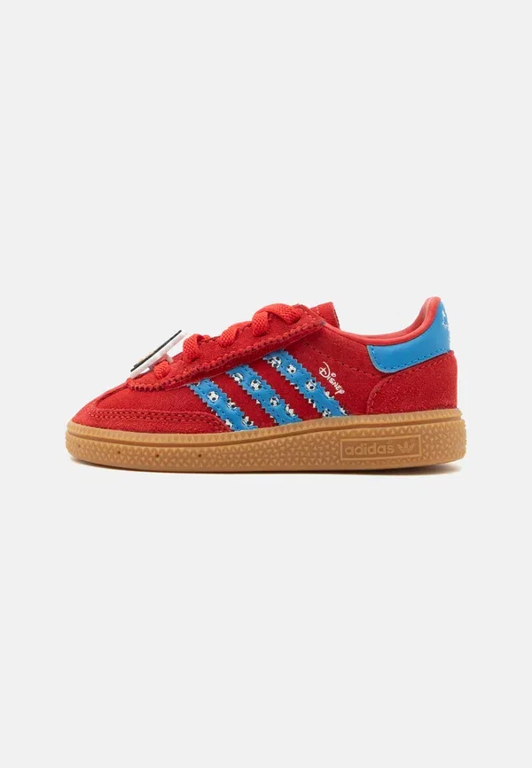 Кроссовки детские Handball Spezial Adidas Originals, красный/голубой — фото 2