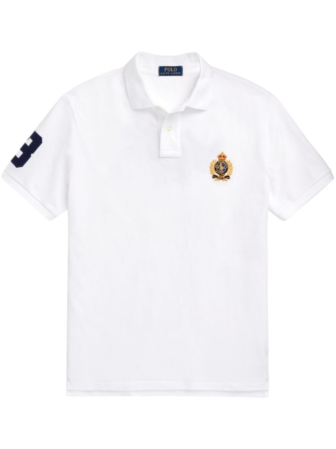 

Polo Ralph Lauren рубашка поло с вышивкой Triple Pony, белый