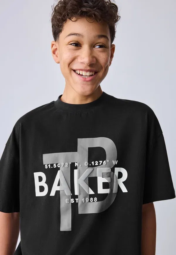 Футболка Regular fit с принтом Baker By Ted Baker, черный — фото 3