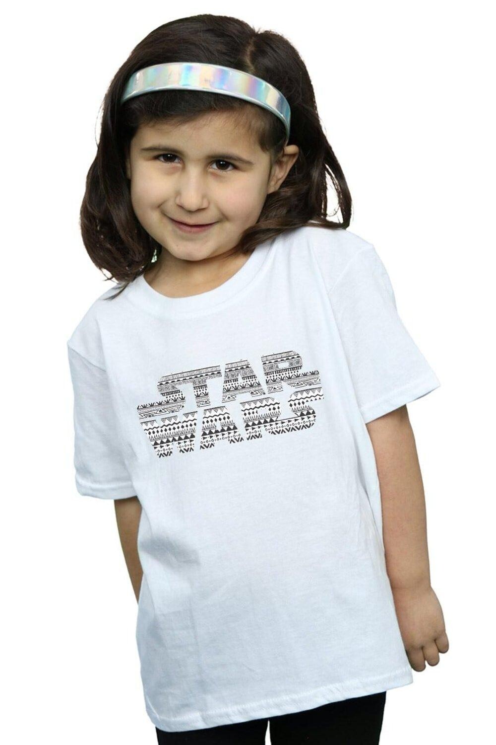 

Однотонная хлопковая футболка с логотипом Aztec Star Wars, белый