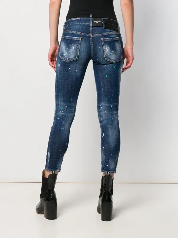 Укороченные джинсы Дженнифер Dsquared2, синий — фото 4
