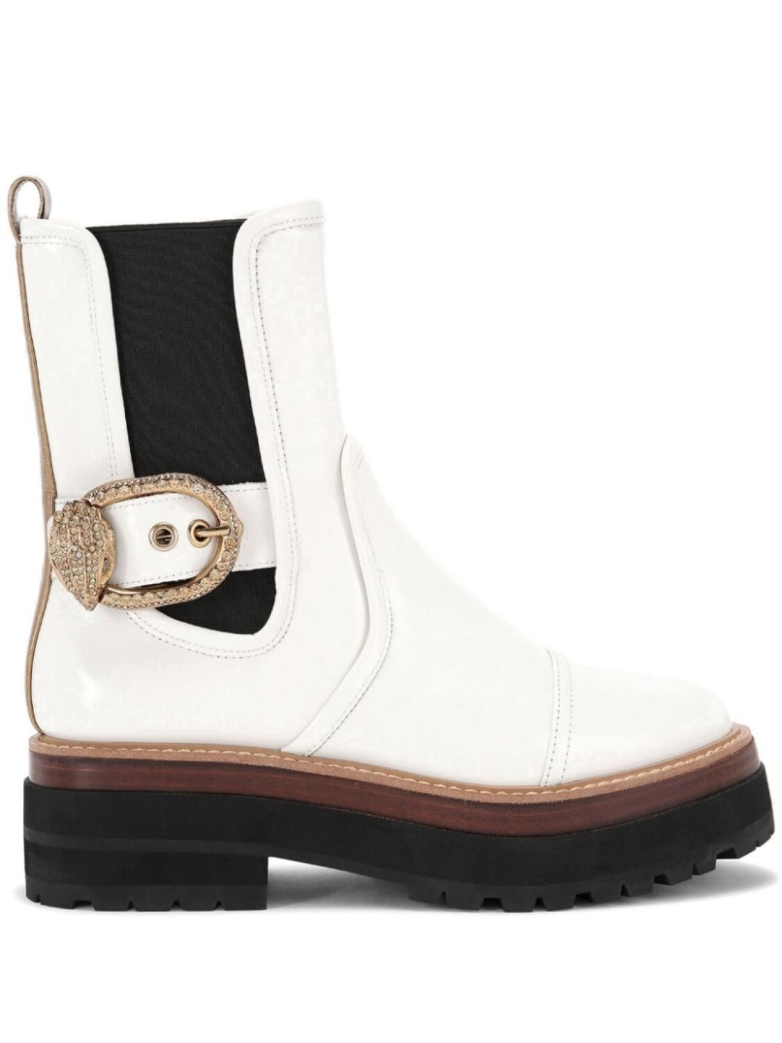 

50-миллиметровые ботинки Mayfair chelsea Kurt Geiger London, белый
