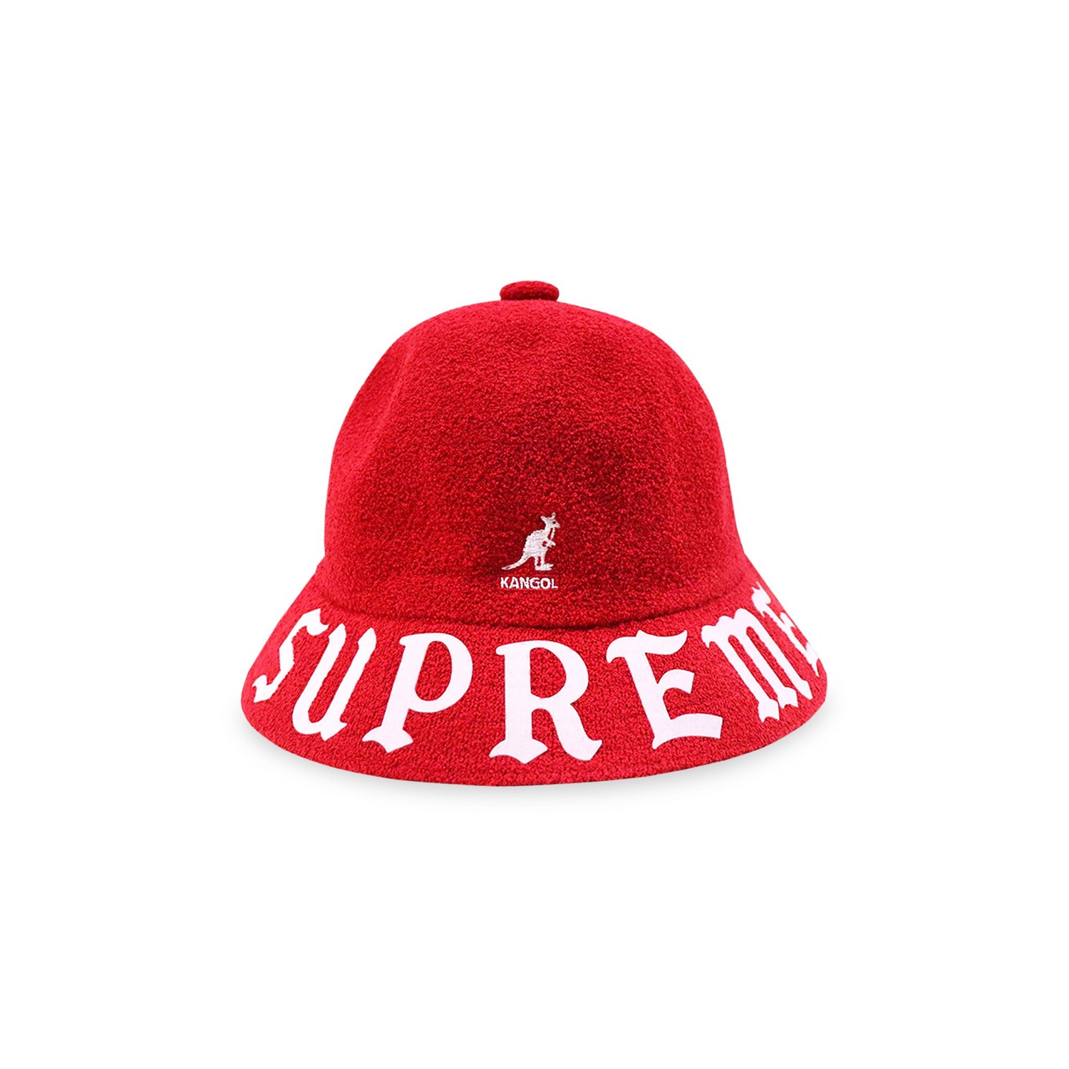 

Повседневная кепка-бермуда Supreme x Kangol, красная