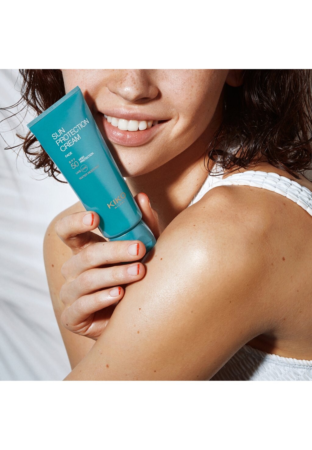 Защита от солнца SUN PROTECTION CREAM SPF 50 KIKO Milano, бежевый — фото 2