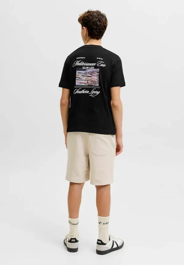 Футболка с принтом Jack & Jones Junior, черный — фото 2
