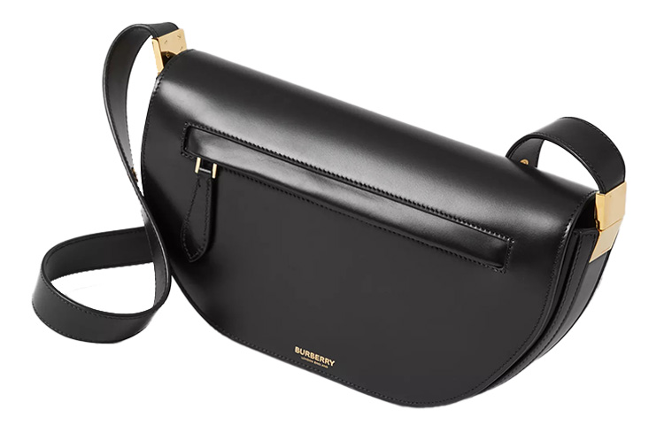Черная кожаная сумка Burberry Olympia — фото 2