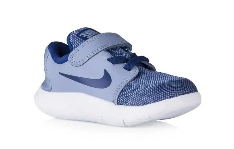 Кроссовки Nike Flex Contact 2 Toddler Shoes TD Low-top White/Royal Blue/Fern Green — фото 4