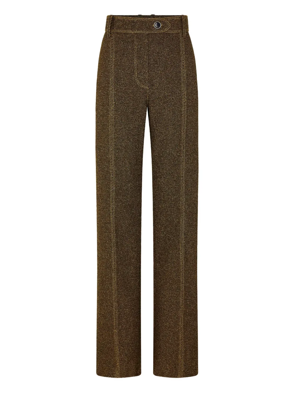 

Строгие брюки с декоративными швами Rabanne, зеленый