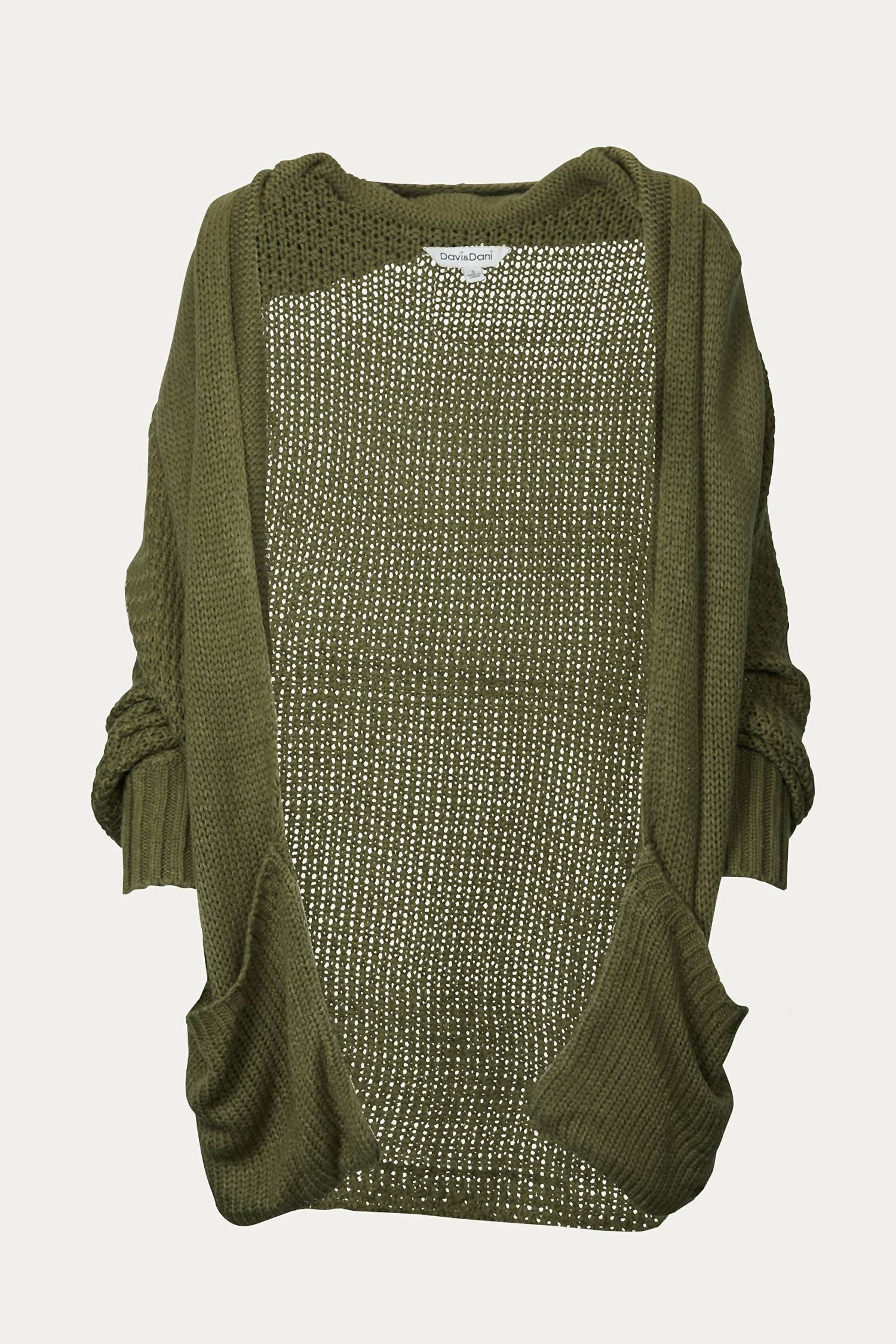 

Кардиган Dolman Slouch в оливковом цвете J.NNA