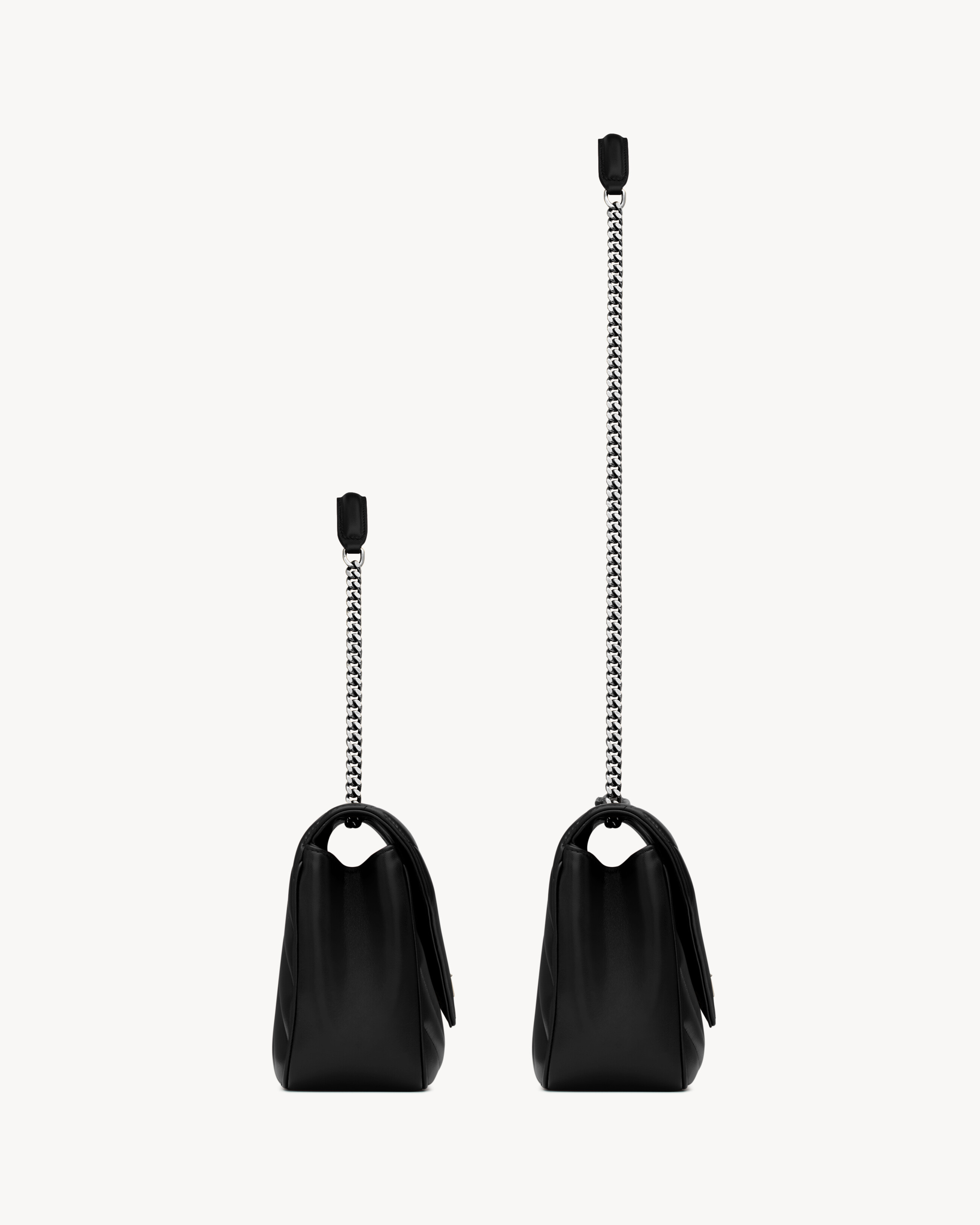 Цепочная сумка из мягкой овчины Saint Laurent, черный — фото 4