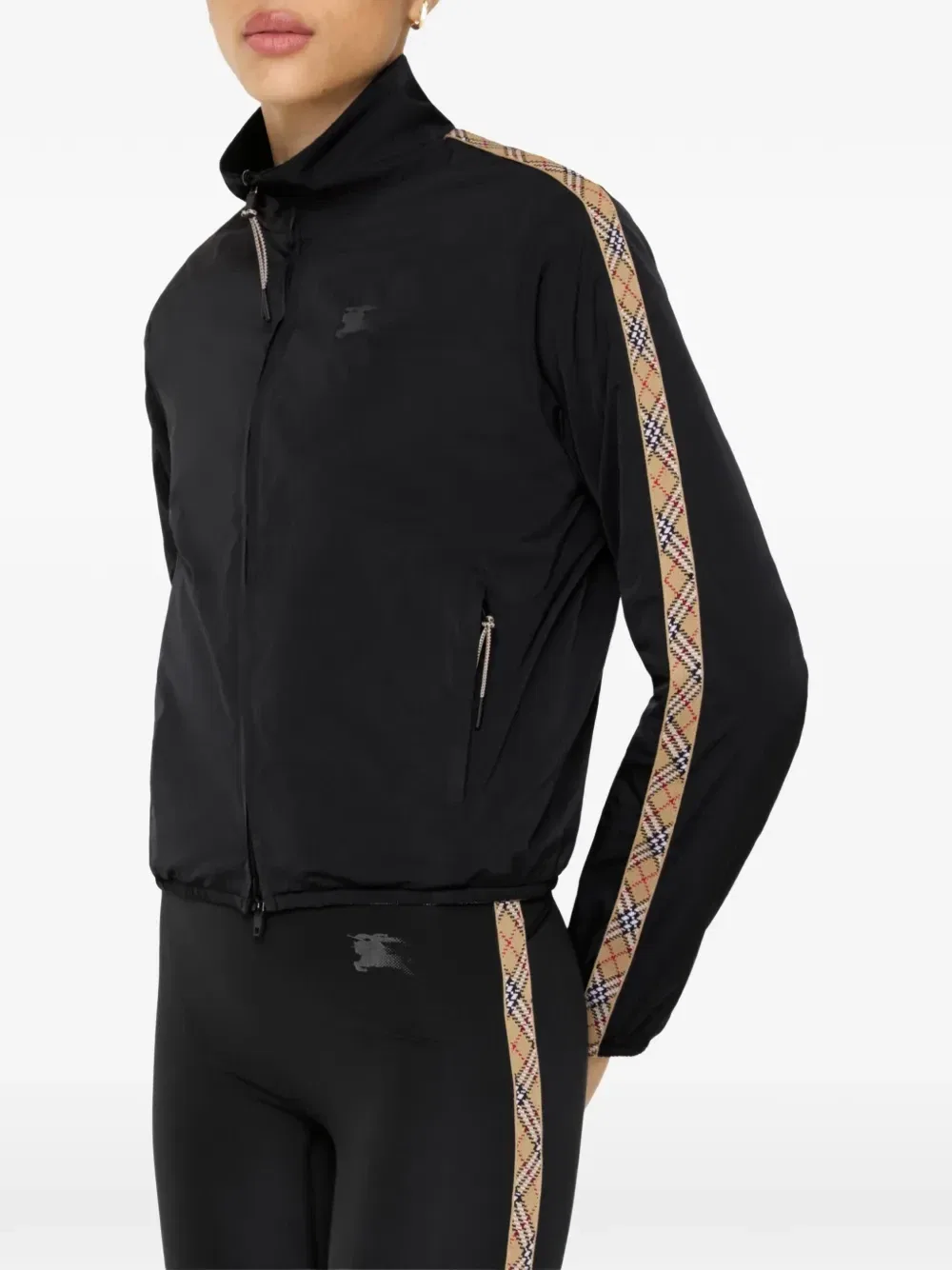 Куртка Burberry двусторонняя из эластичного нейлона, черный — фото 3