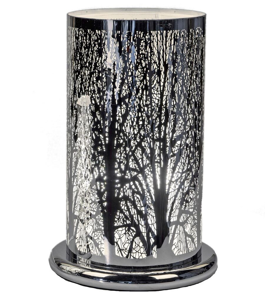 

Настольная светодиодная лампа Formano Tree Decor с сенсорной функцией 24 см из блестящей нержавеющей стали, серебро