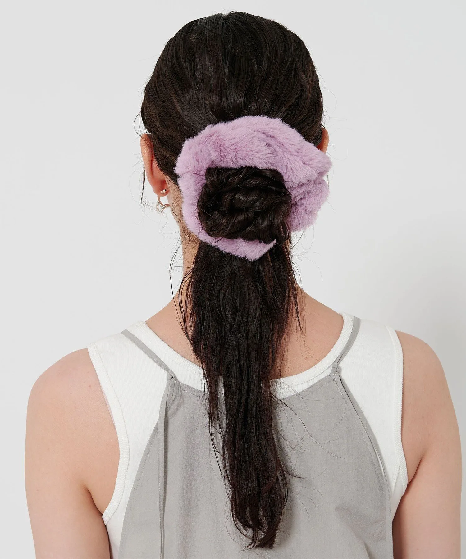 Резинка для волос из искусственного меха Beauty&Youth United Arrows, PINK — фото 2