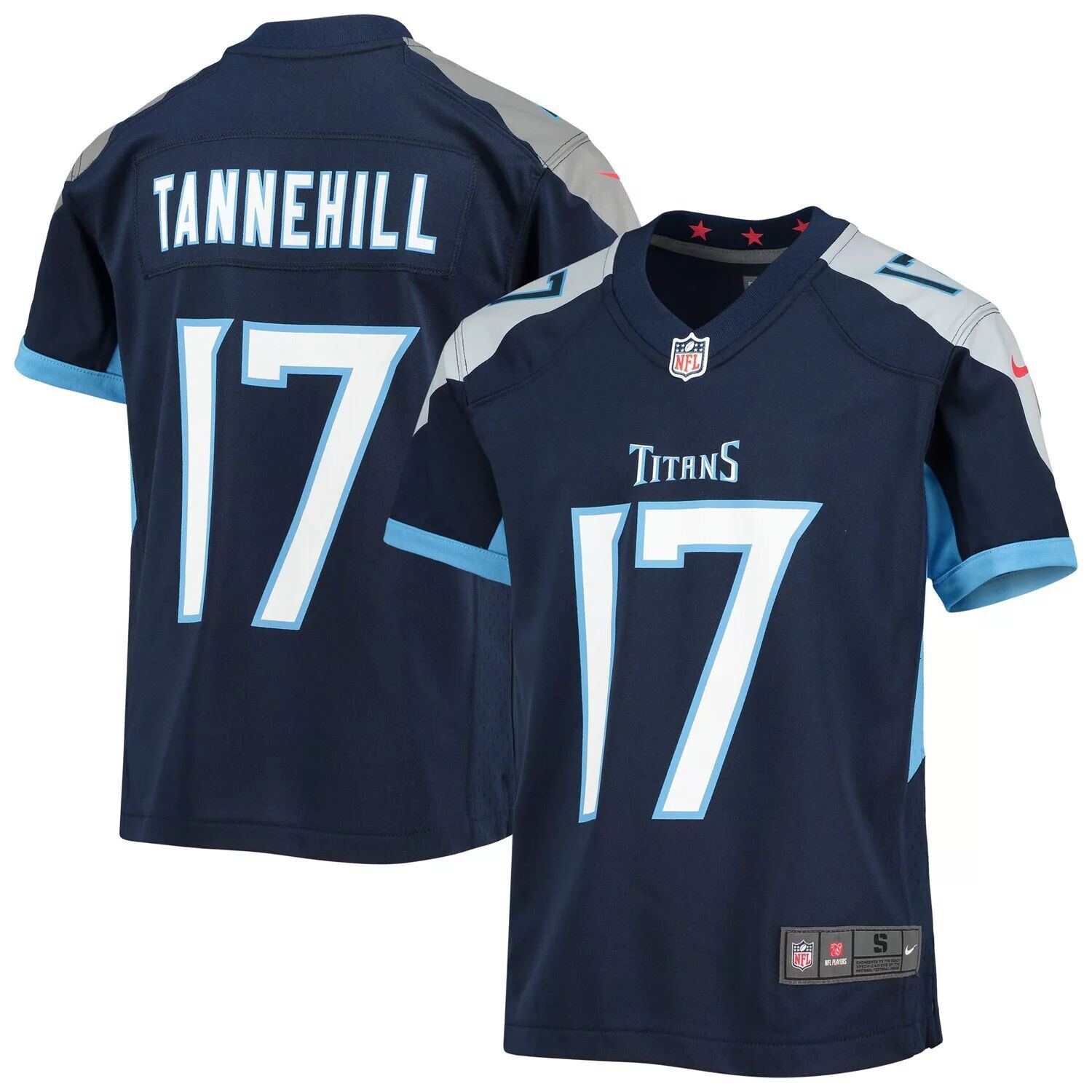 

Молодежная игровая майка Nike Ryan Tannehill Navy Tennessee Titans Nike